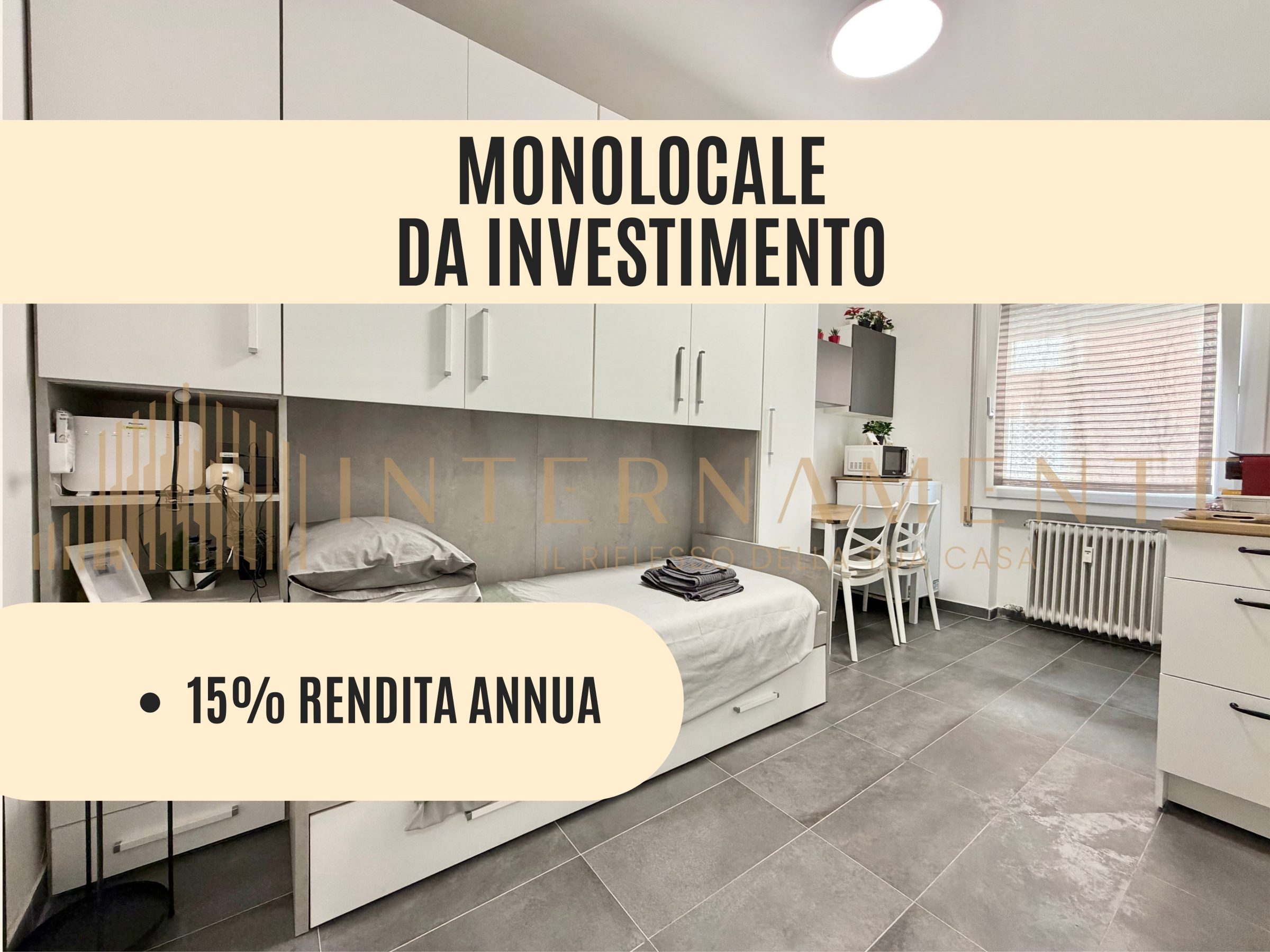 Monolocale ristrutturato con giardino condominiale